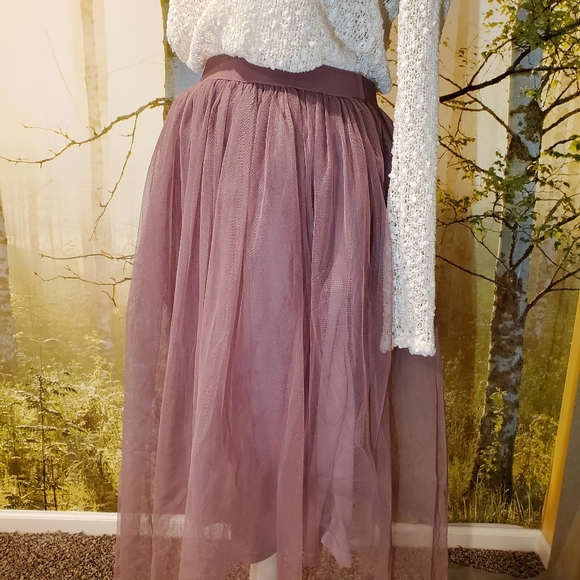 BOOHOO | Mauve Tulle Skirt - Picture 11 of 11